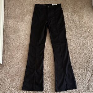 Adriano Goldshmied flared black jeans with slit in front